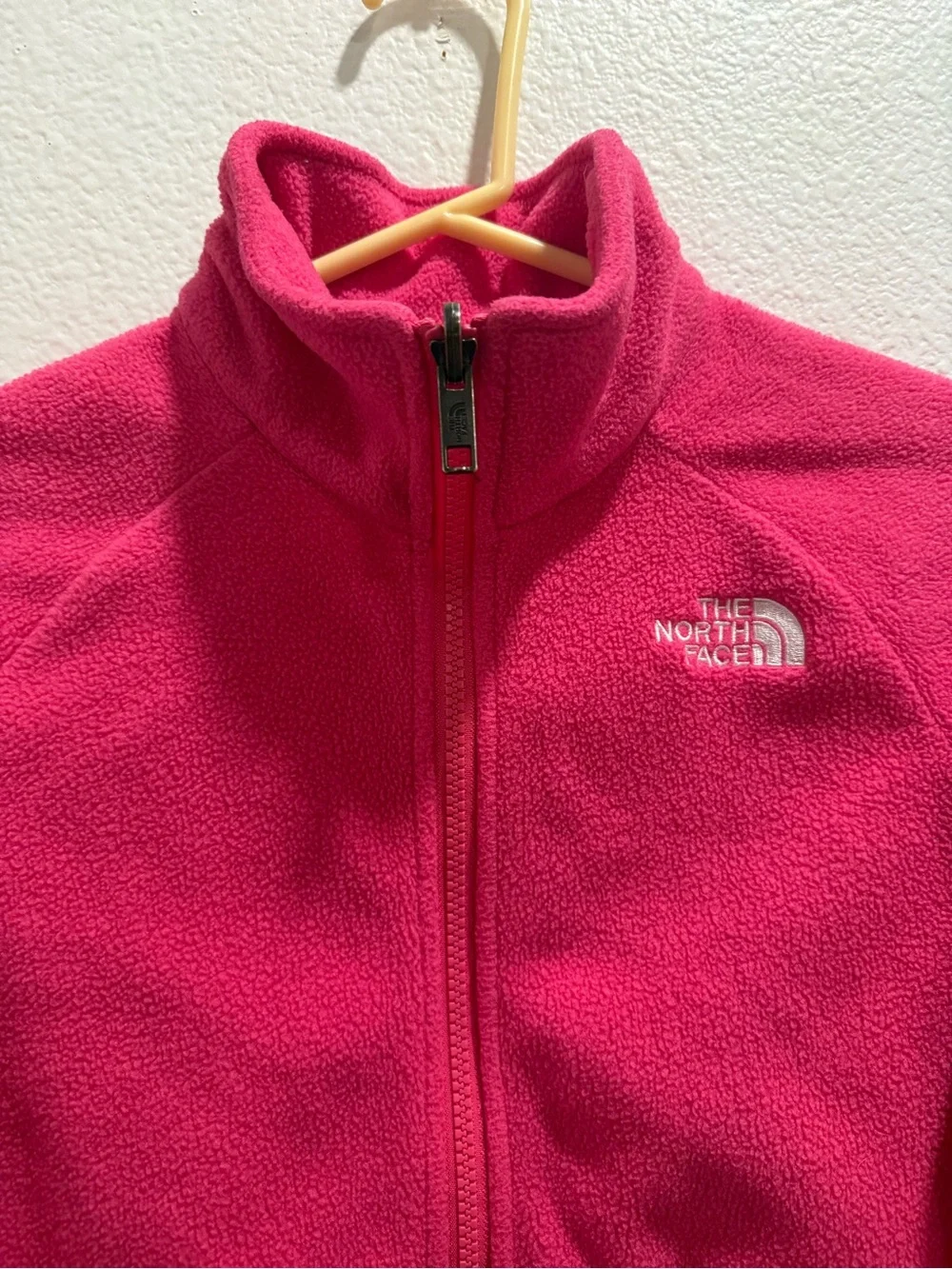 The North Face Hot Pink Full-Zip Fleece Jacket
